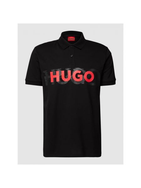 T-shirt z printem Hugo, сzarny