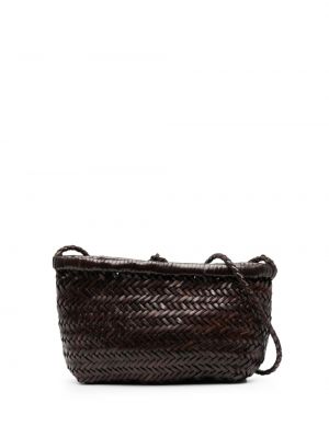 Mini-sac en cuir Dragon Diffusion marron