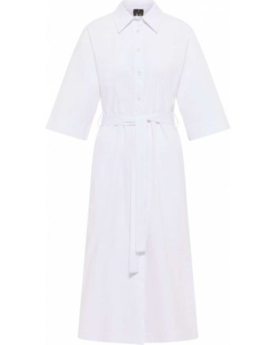 Φόρεμα Dreimaster Klassik λευκό