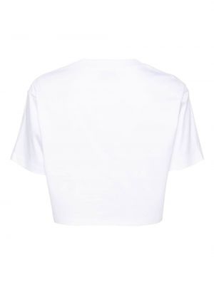 T-shirt brodé en coton Lanvin blanc