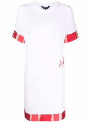 Платье с нашивками Armani Exchange, белый