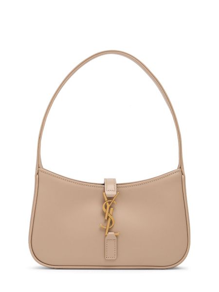 Læder farvet taske Saint Laurent beige