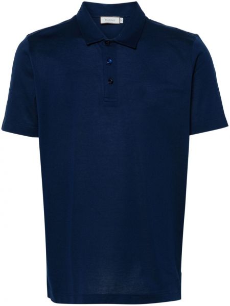 Kokvilnas polo krekls Canali zils