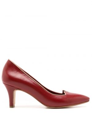 Кожени полуотворени обувки Sarah Chofakian червено
