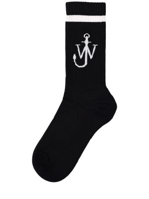 Bavlnené ponožky Jw Anderson čierna