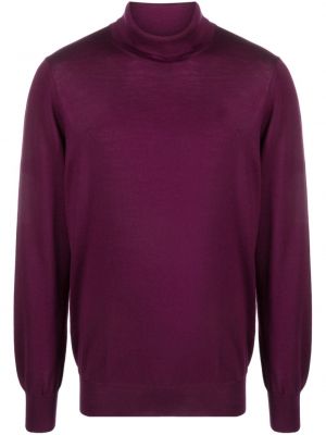 Vlněný svetr Lardini fialový
