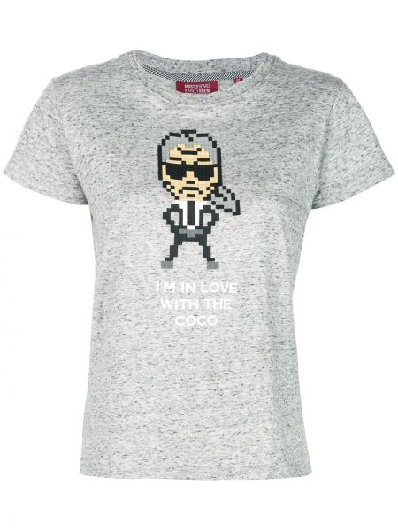 Camiseta Mostly Heard Rarely Seen 8-bit gris