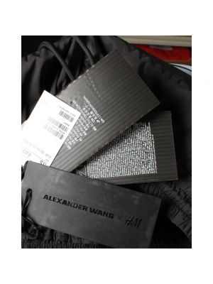 Falda de cuero Alexander Wang negro