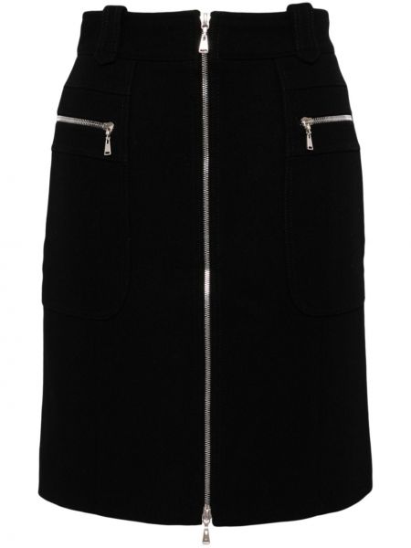 Mini suknja s patentnim zatvaračem Louis Vuitton Pre-owned crna