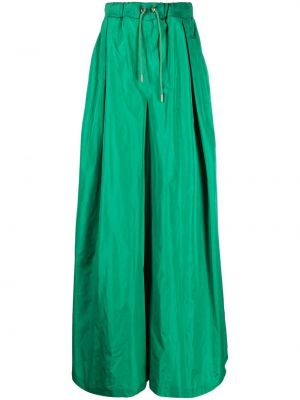 Παντελόνι σε φαρδιά γραμμή Elie Saab πράσινο