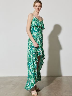 Платье с воротником без рукавов Wrangler зеленое
