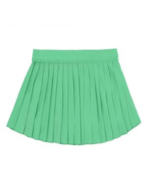 Mini spódniczka plisowana Sporty And Rich zielona