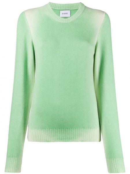 Jersey de tela jersey con efecto degradado de cuello redondo Barrie verde