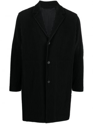 Cappotto Homme Plissé Issey Miyake nero