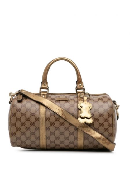 Krištáľová taška Gucci Pre-owned hnedá