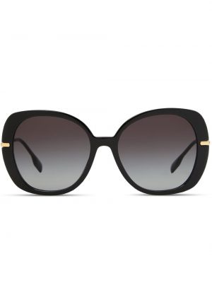 Oversized sončna očala s črtami Burberry