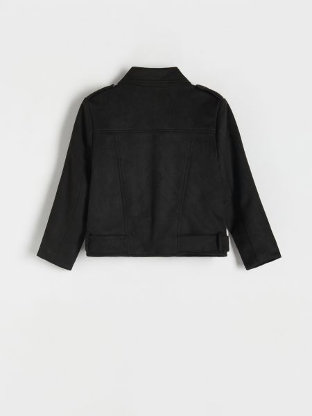 Замшевая куртка Reserved черная