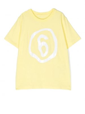 T-shirt för tjejer Mm6 Maison Margiela Kids gul