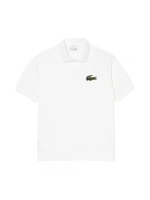 Polo relaxed fit Lacoste białe