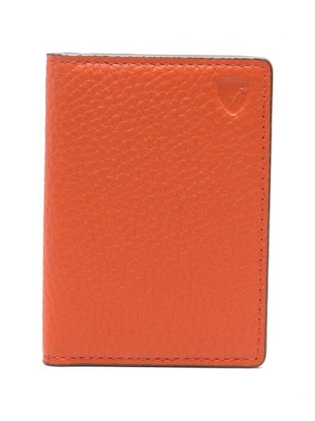 Kožená peněženka Aspinal Of London oranžová