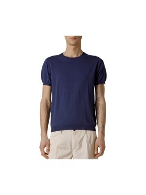 Camisa de seda de algodón Peuterey azul