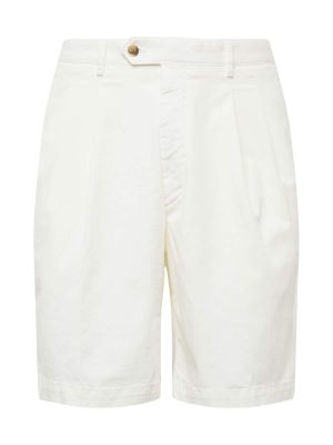 Pantaloni plissettati Oscar Jacobson bianco