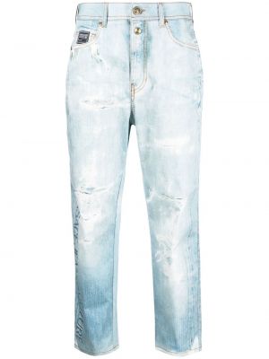 Pantaloni zdrențuiți Versace Jeans Couture