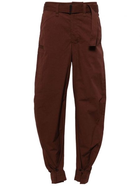 Puuvillased püksid Lemaire pruun