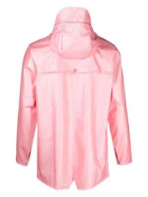 Ūdensizturīga jaka ar kapuci Rains rozā
