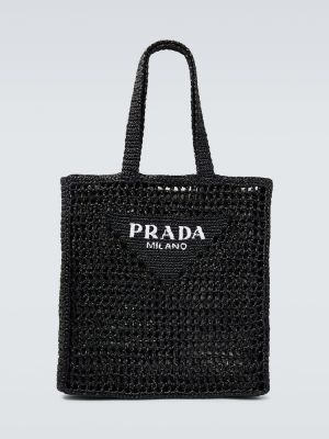 Nakupovalna torba Prada črna