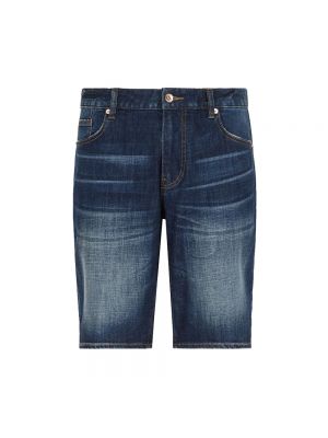 Szorty jeansowe Armani niebieskie