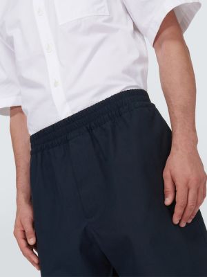 Pantalones cortos de algodón Bottega Veneta azul