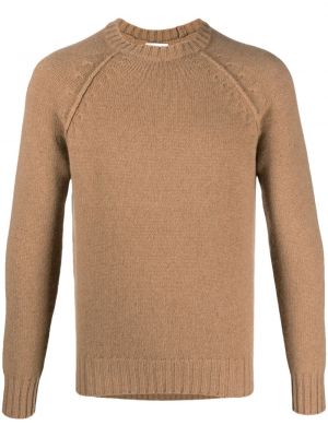 Kašmírový svetr s kulatým výstřihem Malo hnědý