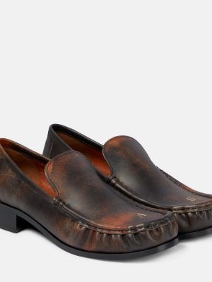 Pantofi loafer din piele Acne Studios maro