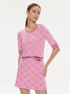 Różowy sweter Liu Jo