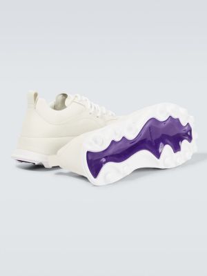 Sneakers di pelle Jil Sander bianco