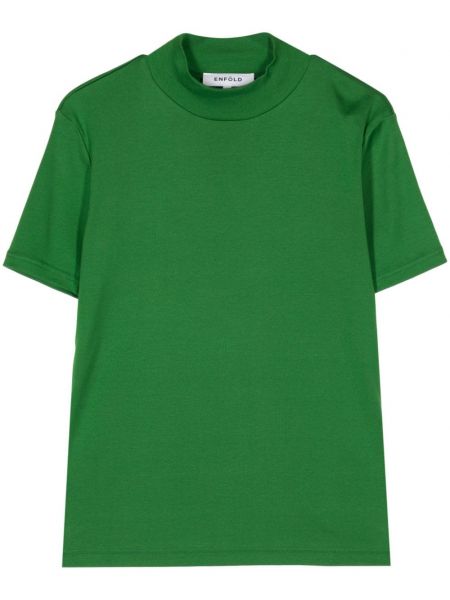 Koszulka bawełniana Enfold zielona