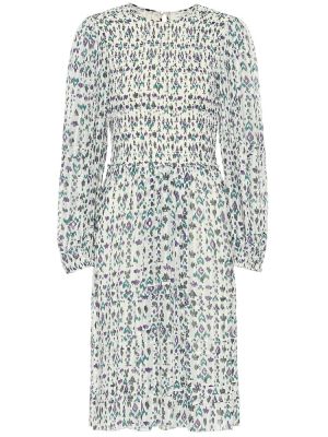 Vestido midi con estampado Marant Etoile blanco