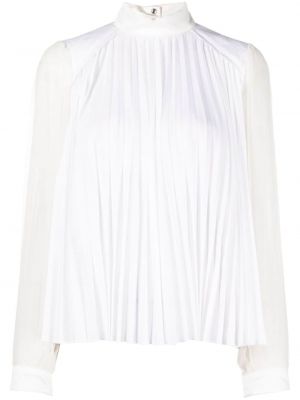 Плисирана блуза Sacai бяло