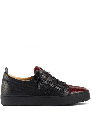 Slangemønster sneakers Giuseppe Zanotti svart