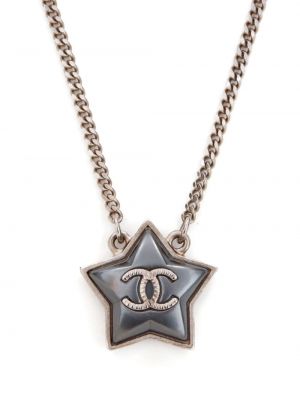 Naszyjnik w gwiazdy Chanel Pre-owned srebrny