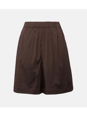 Pantaloncini di cotone Max Mara marrone