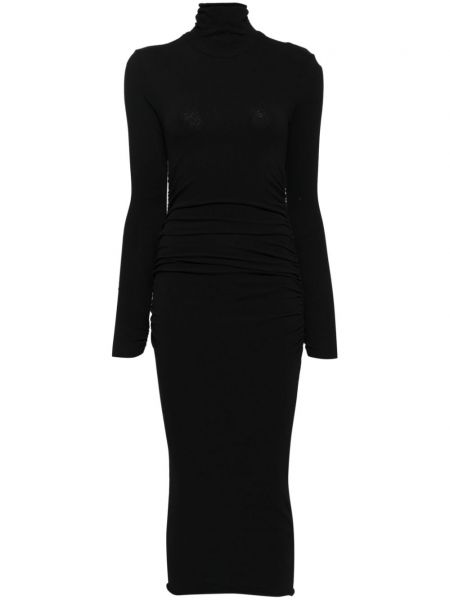 Φόρεμα από ζέρσεϋ James Perse μαύρο