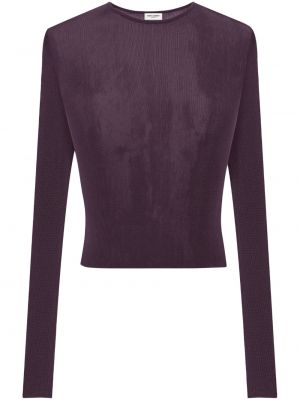 Haut avec manches longues Saint Laurent violet