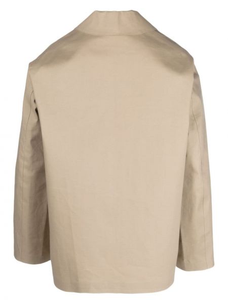 Bavlněná bunda s knoflíky Mackintosh béžová