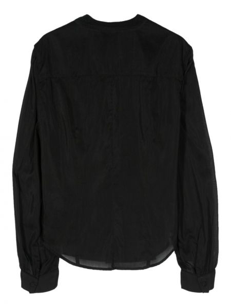 Bluse mit plisseefalten Isabel Marant schwarz