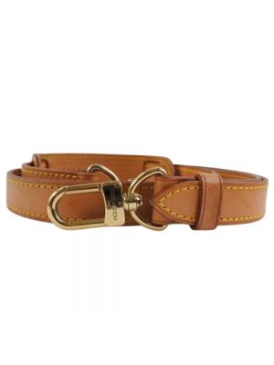 Cinturón de cuero Louis Vuitton Vintage marrón