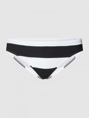 Pasek w paski Moschino Swim + Underwear czarny
