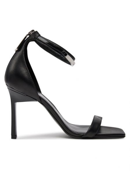 Černé sandály na podpatku Calvin Klein
