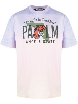 Tričko s potiskem s přechodem barev Palm Angels